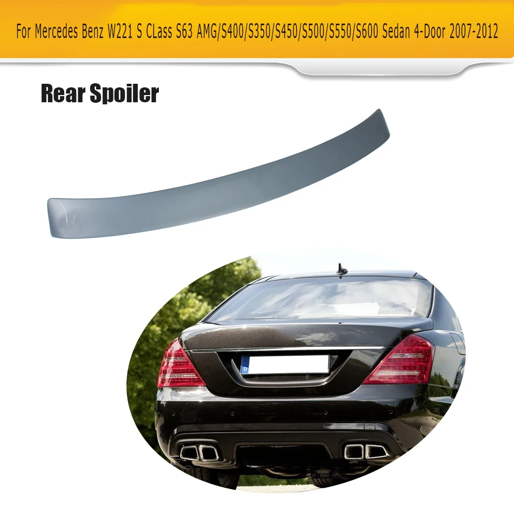 S класс серый ABS задний спойлер крыла окна для Mercedes Benz W221 S63 AMG S350 S400 S450 S500 S550 S600