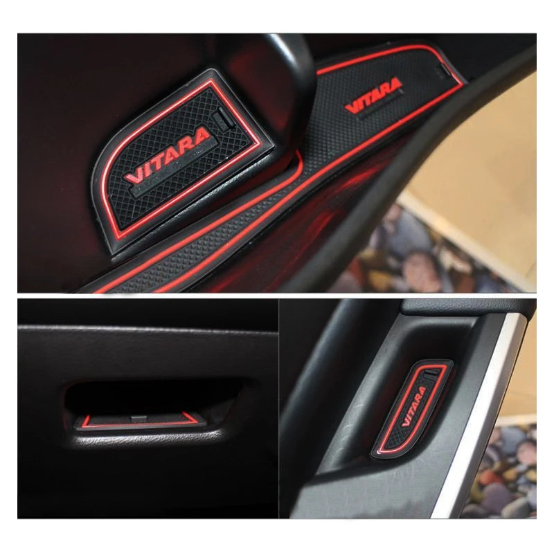 17X для Suzuki Vitara 2015 2016 2017 автомобильные аксессуары накладка на внутренние ворота