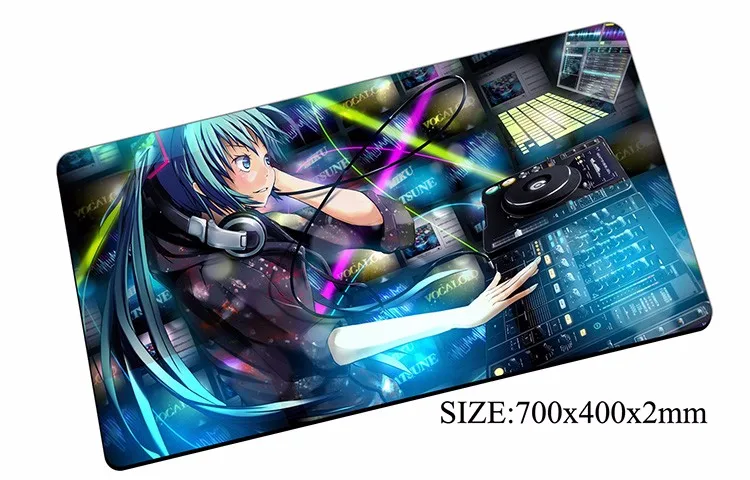 Аниме Hatsune Miku коврик для мыши 70x40 см игровой коврик для мыши Шестерня геймер Коврик для мыши высококлассная клавиатура компьютер большая