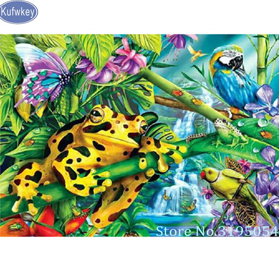 Mazayka frog коробка для алмазной живописи алмазная Вышивка Птицы аксессуары Стразы