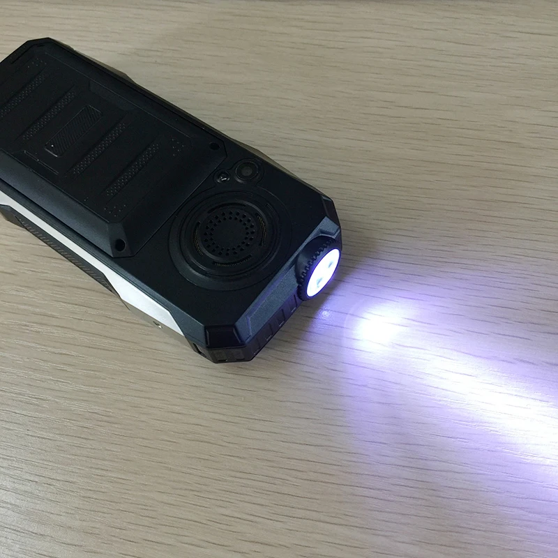Shockproof whatsapp mp3 mp4 power bank bluetooth 3.0 flashlight FM black list internet rugged mobile phone P004