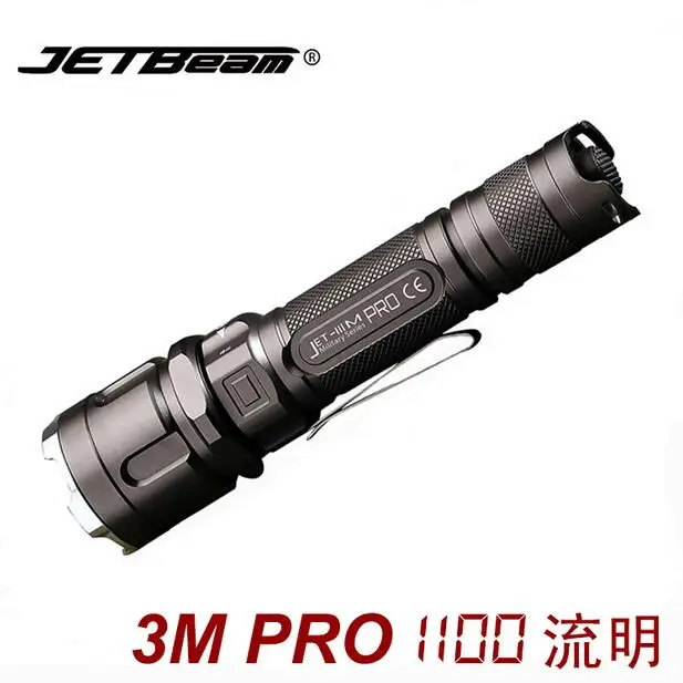 Jetbeam 3M PRO Police Flashlight Cree XP-L LED 1100 Lumens Torch Selfdefence Tactical Equipment by 18650 Battery Jetbeam 3M PRO Police Flashlight Cree XP-L LED 1100 Lumens Torch Selfdefence Tactical Equipment by 18650 Battery