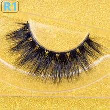 Ресницы серо-коричневого цвета пушистые Накладные ресницы Многоразовые Накладные ресницы, наращивание ресниц макияж не тестировалось на 3D норковые ресницы R01