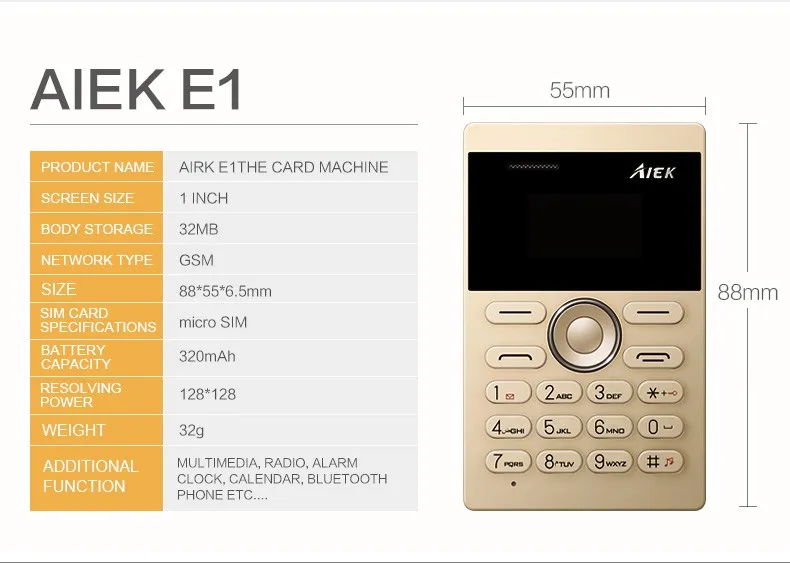 New arrival Ultra Thin AEKU E1 Mini Cell Card Phone Student unlocked Mobile Phone Pocket Phone Low Radiation Multi Language New arrival Ultra Thin AEKU E1 Mini Cell Card Phone Student unlocked Mobile Phone Pocket Phone Low Radiation Multi Language