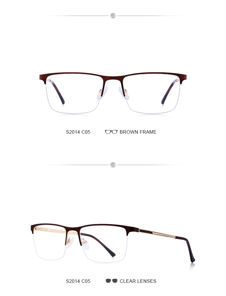 MERRYS Дизайнерские мужские титановые очки, оправа, Ультралегкая квадратная оправа, очки для близорукости по рецепту, мужские полуоптические оправы S2014