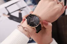 2018 GUOU Brand New Arrival Women Calendar Watches Luxury Quartz Watch Big Dial Genuine Leather Wristwatches