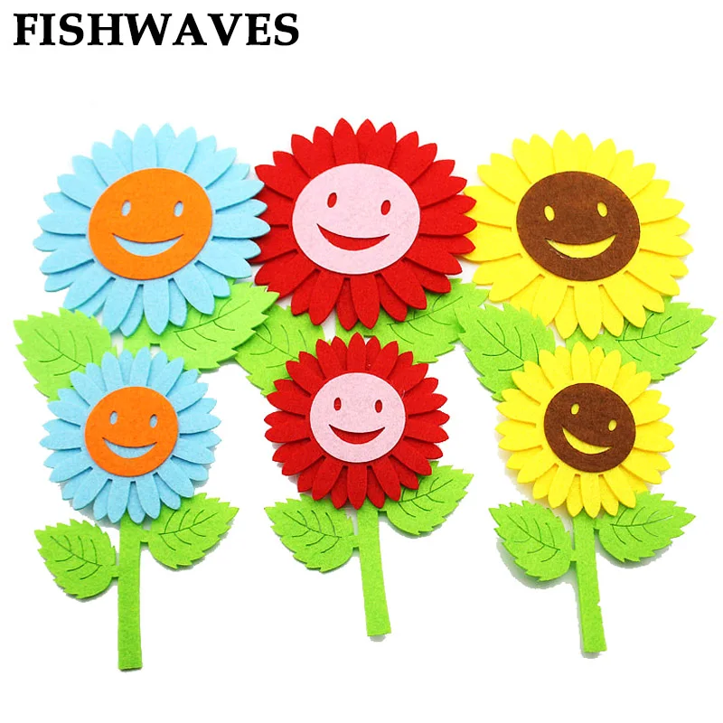 Fishwave 3 шт. Подсолнух украшение для детской комнаты валяние без резки милый улыбка