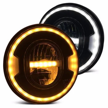 

2pcs 7inch Round Led Headlight Hi/ Lo/ Beam DC12v 24v Lights Headlamp For Jeep Wrangler Lada 4x4 urban Niva suzuki samurai