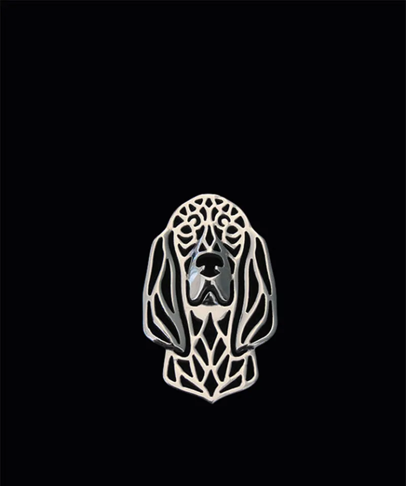 Women and Men Lapel Pin Black Tan Coonhound Brooch Trendy | Украшения и аксессуары