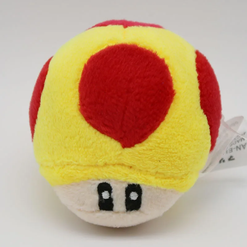 Super Mario Mushroom Plush Toys Small Game Toad Mushroom Key Bag Pendants Dolls 6cm 10pcslot  (11)