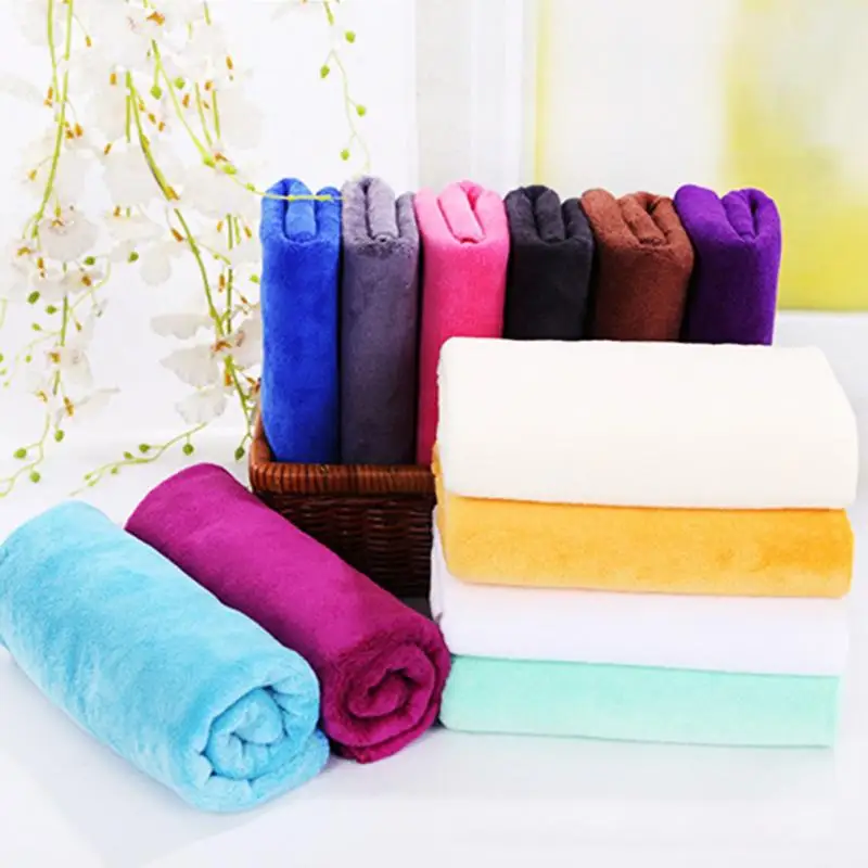 

High Quality Thick Adult Bathroom Super Absorbent Quick-drying Microfiber Thick Bath Towel Bath Robe Hair Towel 35x75cm