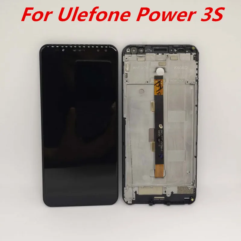 6,0 ''для Ulefone power 3 3S ЖК-дисплей в сборе дигитайзер с рамкой+ сенсорный экран стеклянная панель Замена для ремонта