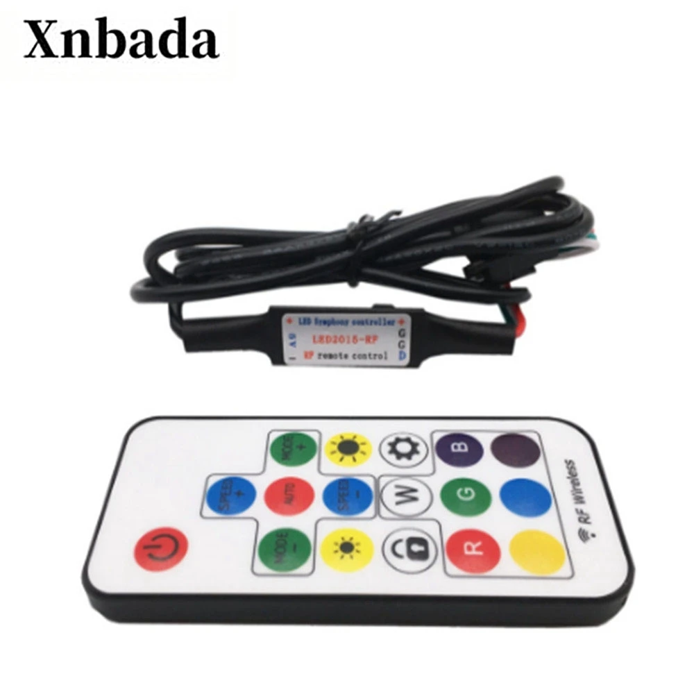 

17Key RGB Led Controller With USB Led Wireless RF Led Controller For WS2812B SK6812 RGB Magic Color Led Strip Light 5V