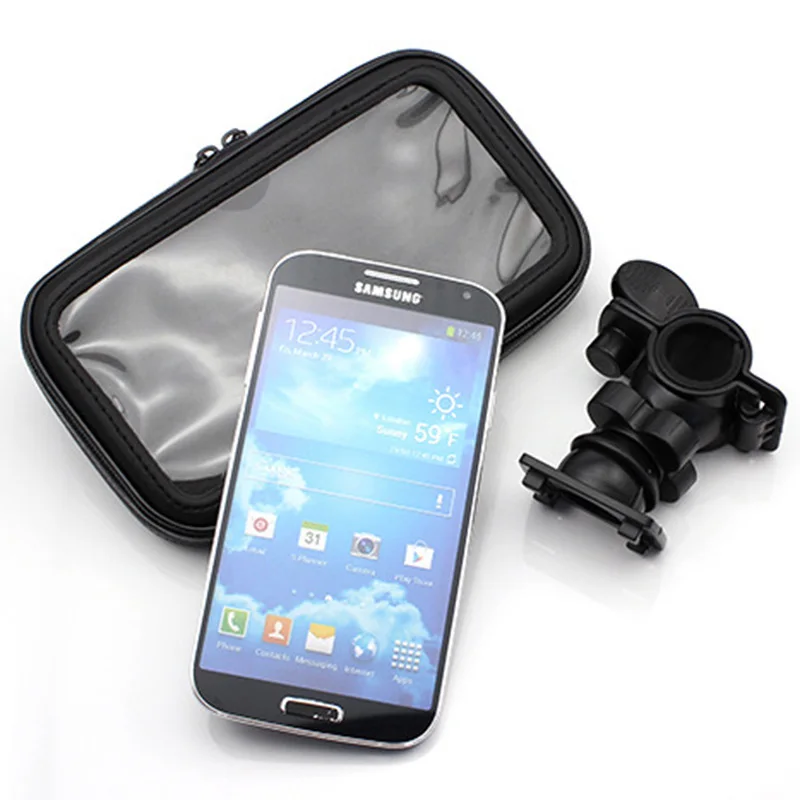 Automotivo Waterproof אופנועים אופני אופניים הר מקרה מחזיק טלפון אוניברסלי soporte עבור samsung galaxy note 2 3 4 5 s6 קצה