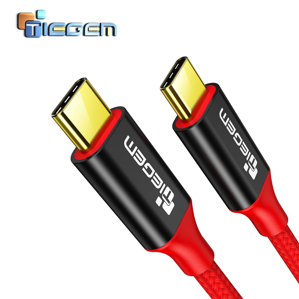 

TIEGEM USB Type C Male to Type-C Cable Male USB-C Fast Charger Cable for Samsung Galaxy S8 S9 Note 9 Huawei P10 P20 for Xiaomi 8