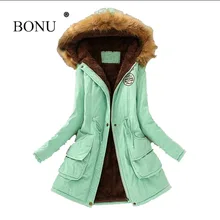 BO NU 2017 Fashion Winter Thicken Long Big Size Parka Warm Winter Hooded Fur Coat Plus Size Winter Warm Jackets Women Fur Coats