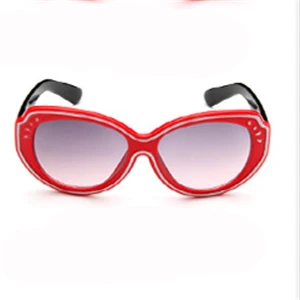 Лидер продаж детские солнцезащитные очки для мальчиков и девочек дети очки UV400 милые дети Новое поступление Акция UV400 - Цвет линз: Красный