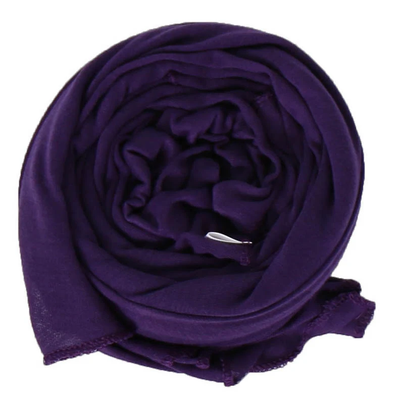35 цветов Высокое качество хлопок хиджаб из Джерси шарф шаль для женщин Твердые эластичность платок мусульманский головной убор Макси шарфы обертывания 10 шт - Цвет: 3
