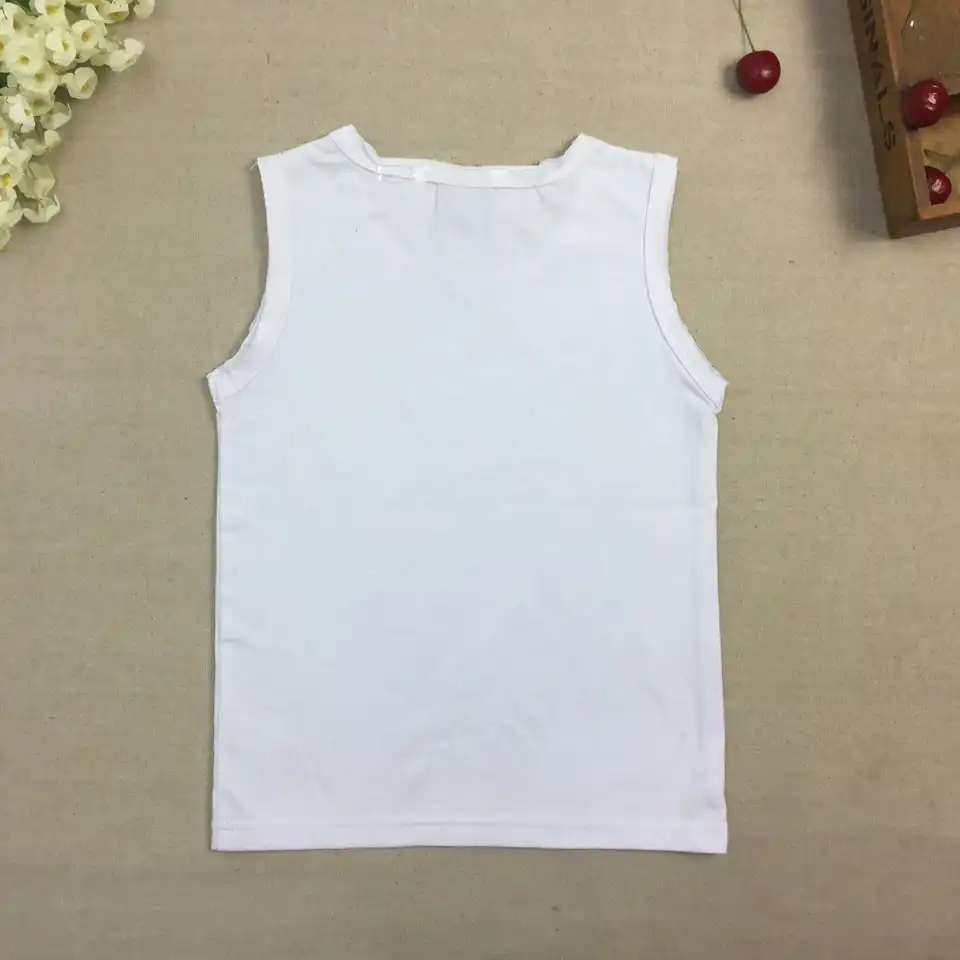 plain white sleeveless t shirts
