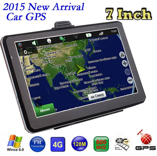 For Russia Ukraine Belarus Kazakhstan 7 inch GPS navigation FM DDR128MB