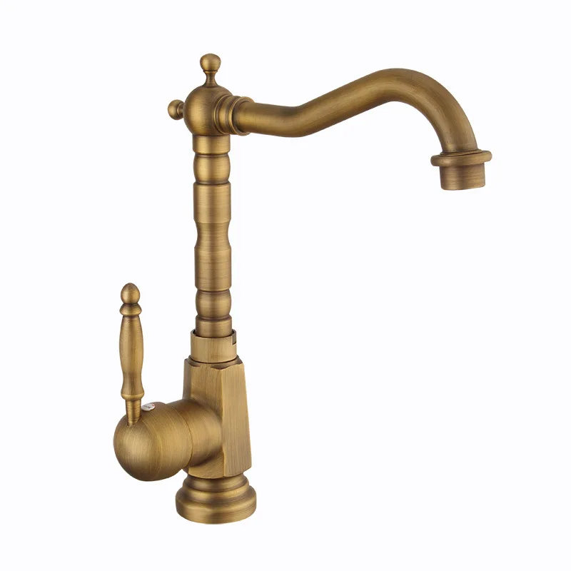 

Retro-European type face basin faucet cold-hot mixing faucet rotating face basin faucet and raising face basin table top basin f