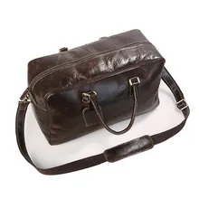 J.M.D Genuine Leather Unisex Travel Handbags Men’s Luggage Travel Bag Tote Designs 7156LQ