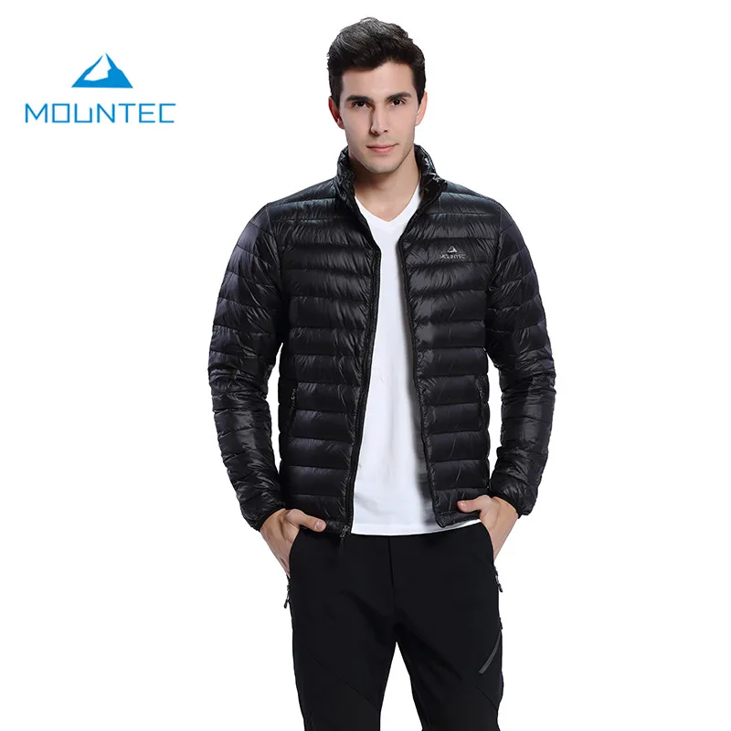 Mountec Outdoor Hiking Down Jacket Men Nylon Warm Waterproof Windproof