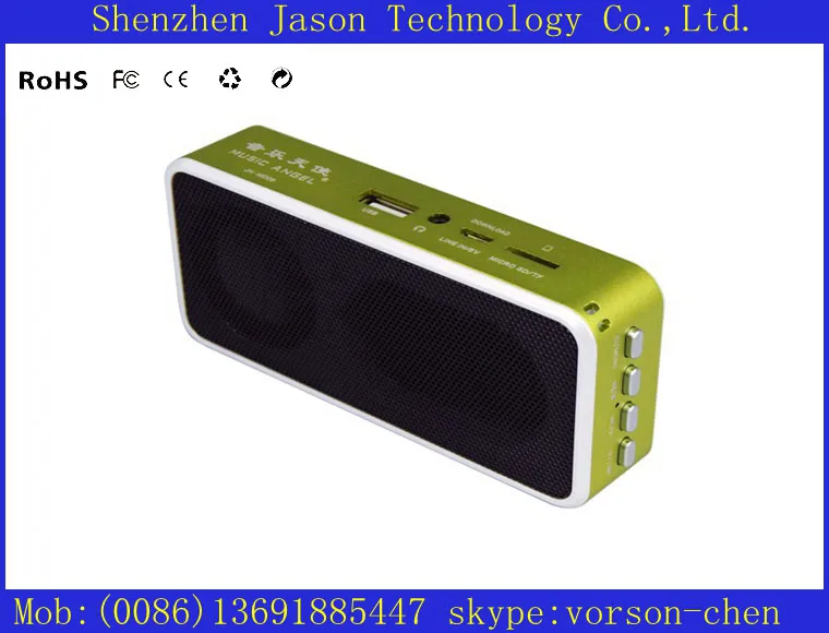 built in amplifier mini usb ce fc rohs speakers 10pcs/lot