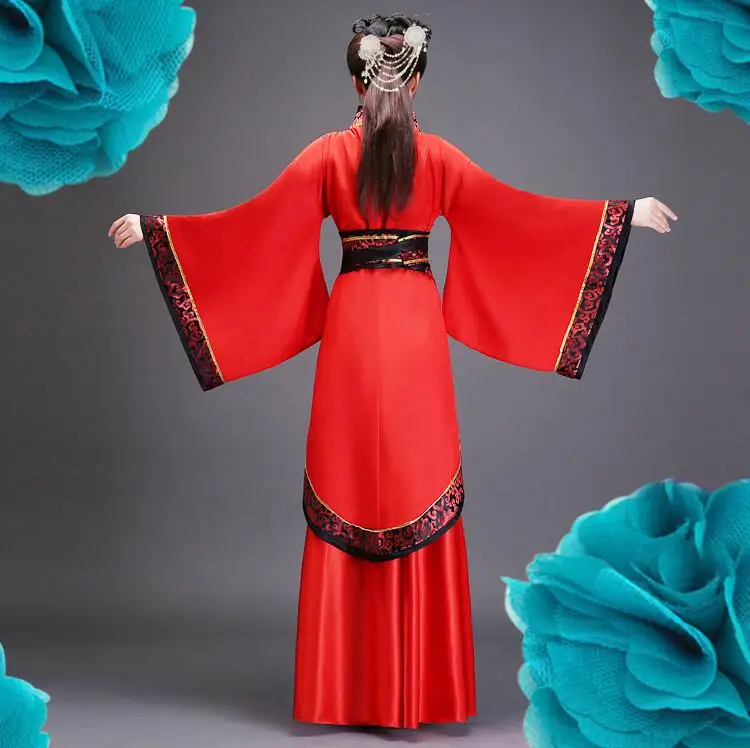 Леди Девушка китайский традиционный Древний Тан костюм Hanfu костюмы для взрослых женщин женские Hanfu платье сценические костюмы Hanfu Платья