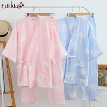 Осенне-зимний женский спортивный костюм Милая Хлопковая пижама с героями мультфильмов женская повседневная женская свободного покроя Домашняя одежда пижамный комплект розовый/синий