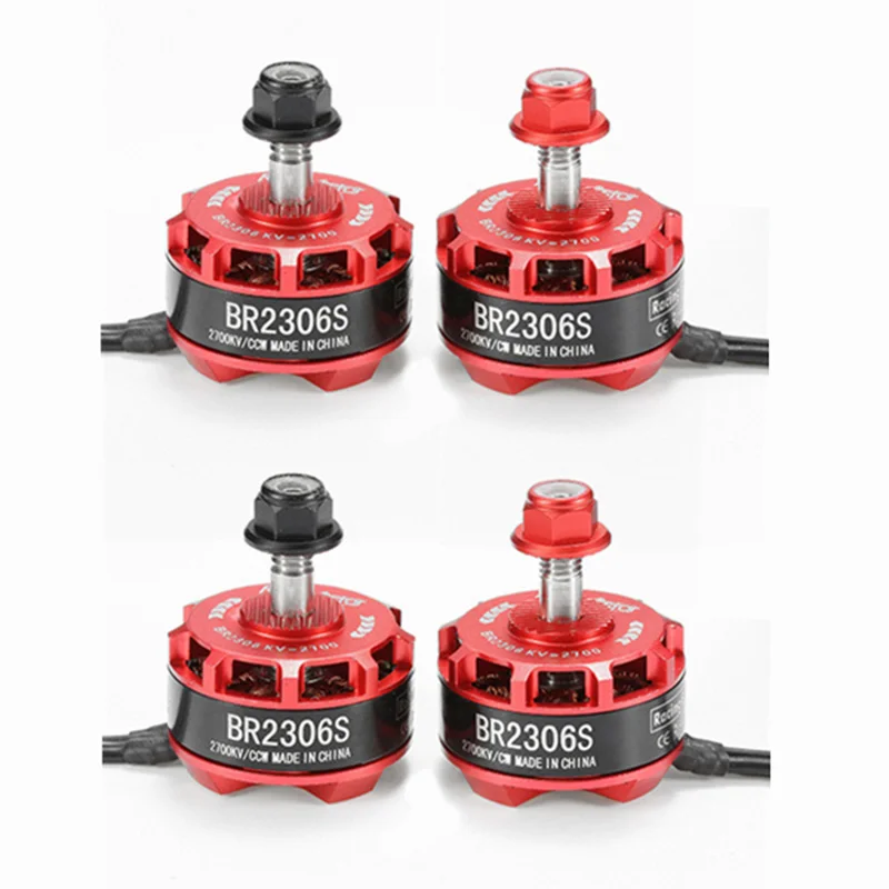 

New Arrival 4X Racerstar Racing Edition 2306 BR2306S 2700KV 2-4S Brushless Motor For X210 X220 250 FPV Racing Frame For RC Parts