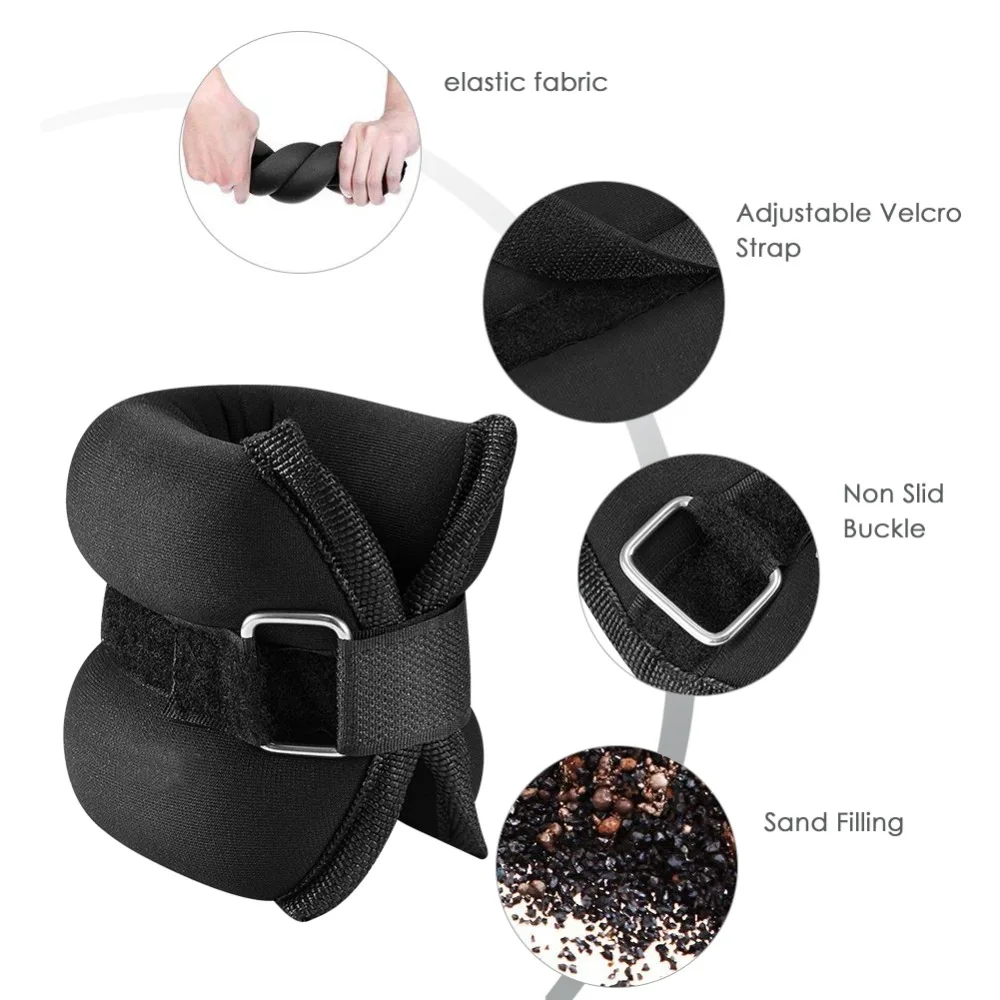 SKL Ergonomically Designed Leg Weights Adjustable Sandbag Wrist Ankle Weights and Resistance Bands for Exercise Gym Training SKL Ergonomically Designed Leg Weights Adjustable Sandbag Wrist Ankle Weights and Resistance Bands for Exercise Gym Training