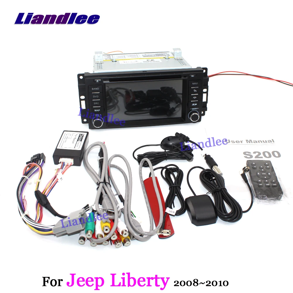 Cheap Liandlee Android 8 For Jeep Liberty 2008~2013 Stereo Stereo Car Radio Carplay TV Wifi BT CD DVD GPS Map Navi Navigation System 3