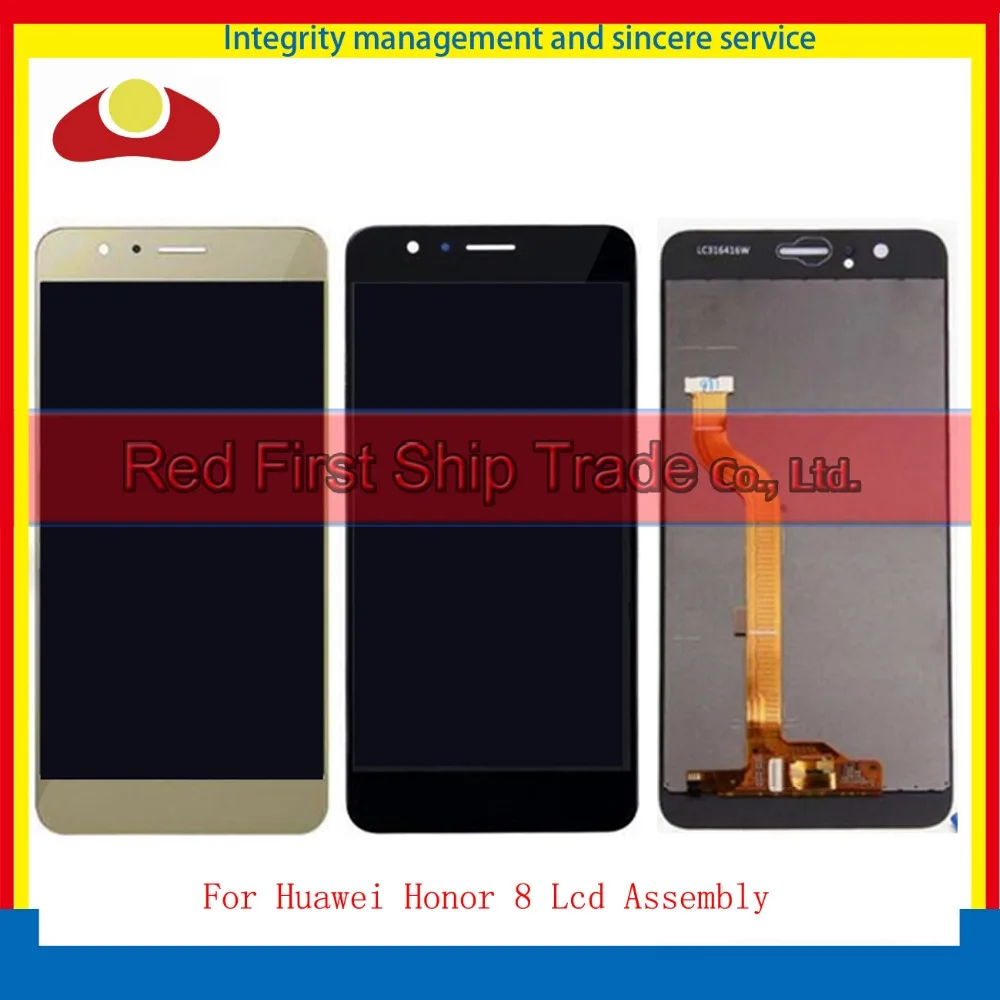 

High Quality For Huawei Honor 8 Lcd Display Assembly Complete + Touch Screen Digitizer Sensor Black White Blue Gold Display