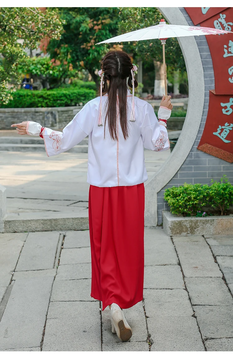 Китайский стиль Hanfu одежда для женщин традиционный фехтовальщик платье для выступлений на сцене Китайский народный танец костюм леди Тан Униформа Cospaly ткань