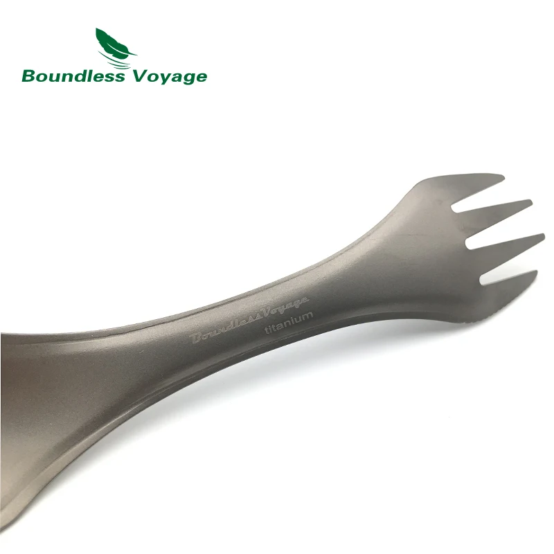 Boundless Voyage 19G titanio Tenedores camping Titanium cuchara al aire libre ti1521b