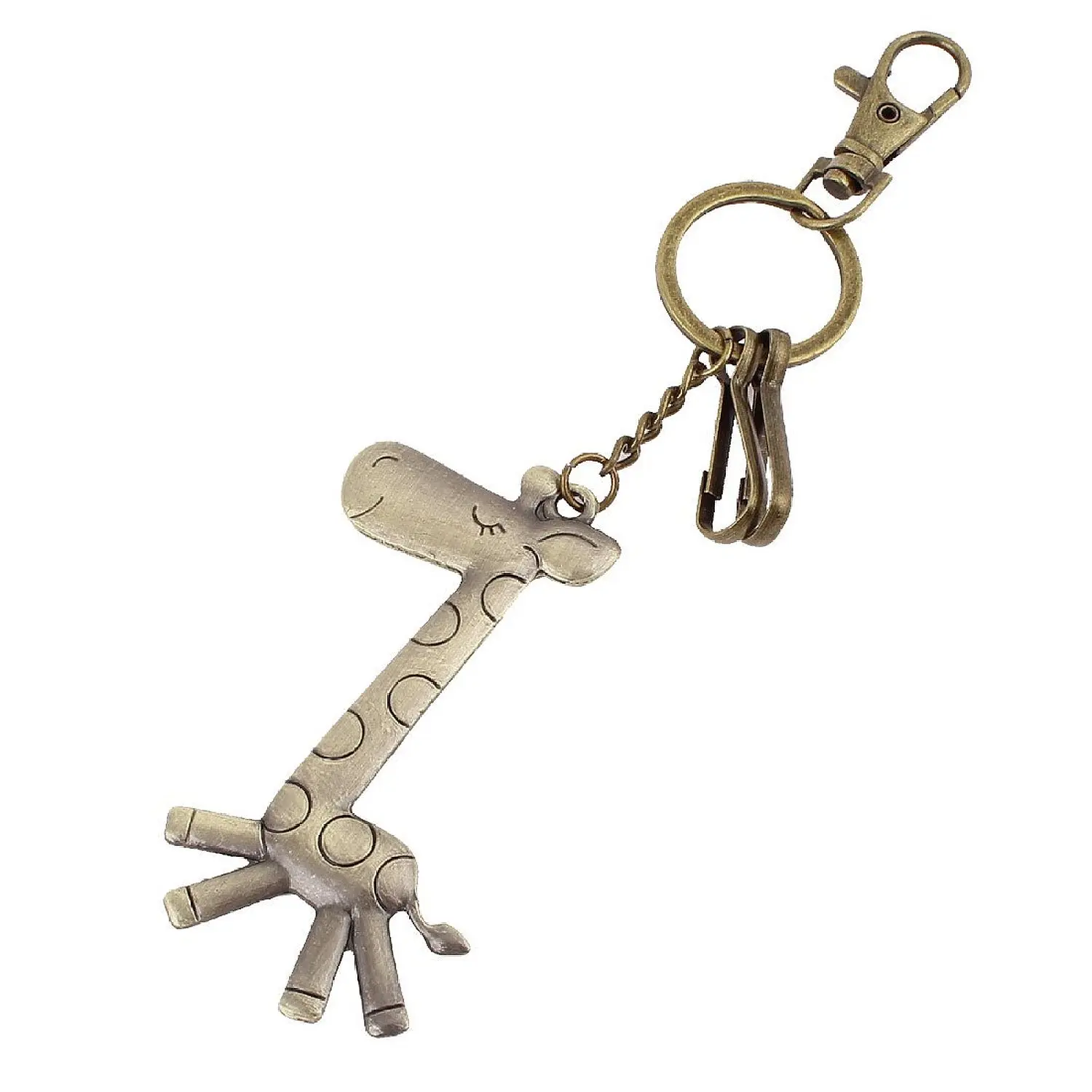 Metal giraffe formed hook strap, key holder bronze tonekey holderkey