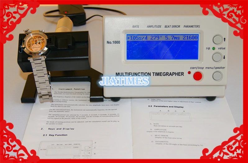 Free Shipping Watch Timing Machine Multifunction Timegrapher NO 1000 for Rlx Watch Repairers Watch Hobbyists