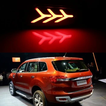 

CSCSNL 1 Set Car LED Tail Lamp Rear Light Brake Lamp Back Fog Light warning light Reflector Light For Ford Everest 2016 2017