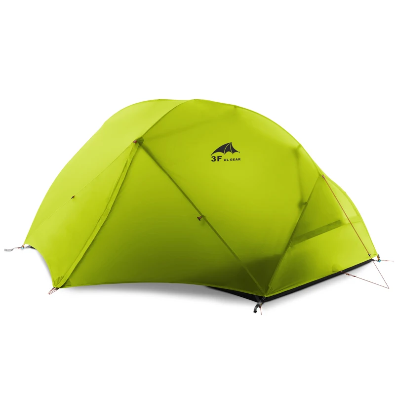 3F UL GEAR 2 человека 4 сезона палатка для кемпинга уличная Ультралегкая походная альпинистская охотничья водонепроницаемая палатка 15D силиконовая Zelt Tenten - Цвет: 15D green 3 season