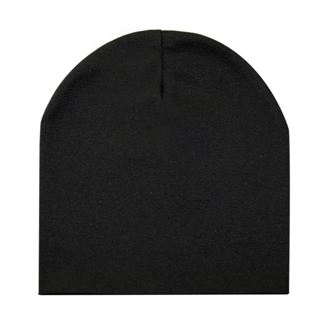 Baby Hats Cotton Solid Color Baby Cap Children's Beanie Hat For Boys And Girls Kids Boys Winter Hat black