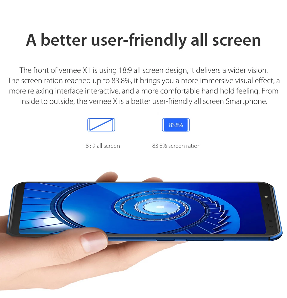 Vernee X1 6 ГБ ОЗУ 64 Гб ПЗУ 4G Смартфон Android 7,1 5,99 ''18:9 полный экран MT6763 6200 мАч 4 камеры Быстрая зарядка мобильный телефон