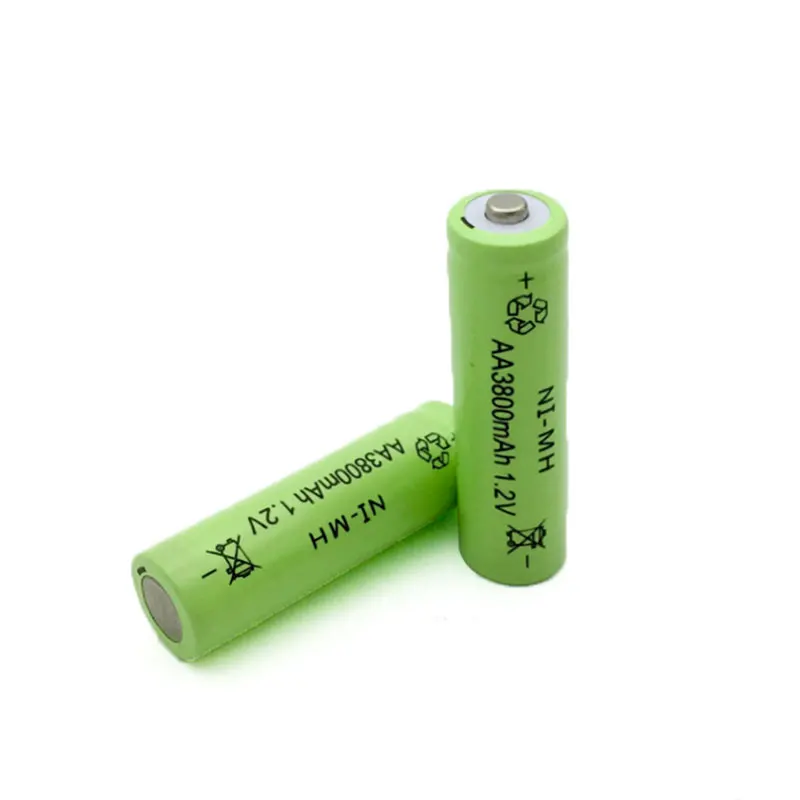 4 шт. Ni-MH 1,2 V 3800mAh Зеленый AA никель-металл-гидридный аккумулятор 14 мм* 50 мм