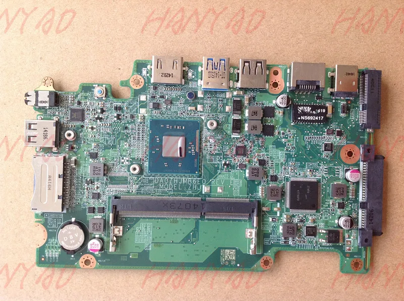 DA0ZHJMB6E0 For font b ACER b font E3 111 Laptop Motherboard NBMNU11001 With N2830 CPU MainBoard