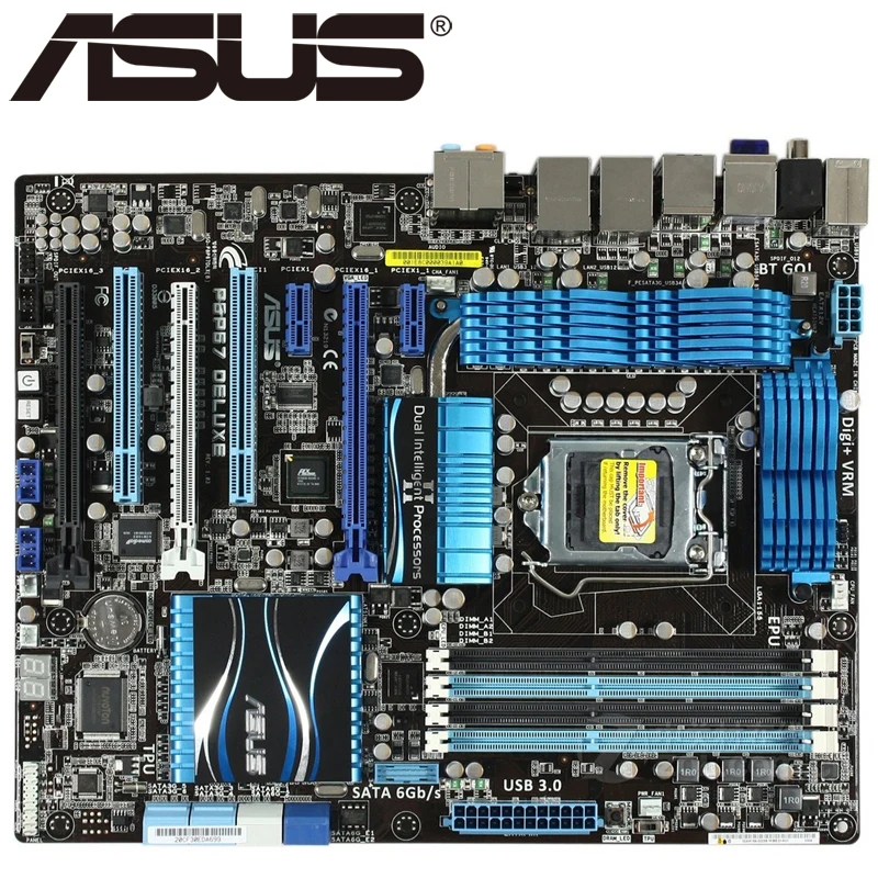 Asus P8P67 Deluxe настольная материнская плата P67 Socket LGA 1155 i3 i5 i7 DDR3 32 Гб ATX UEFI BIOS
