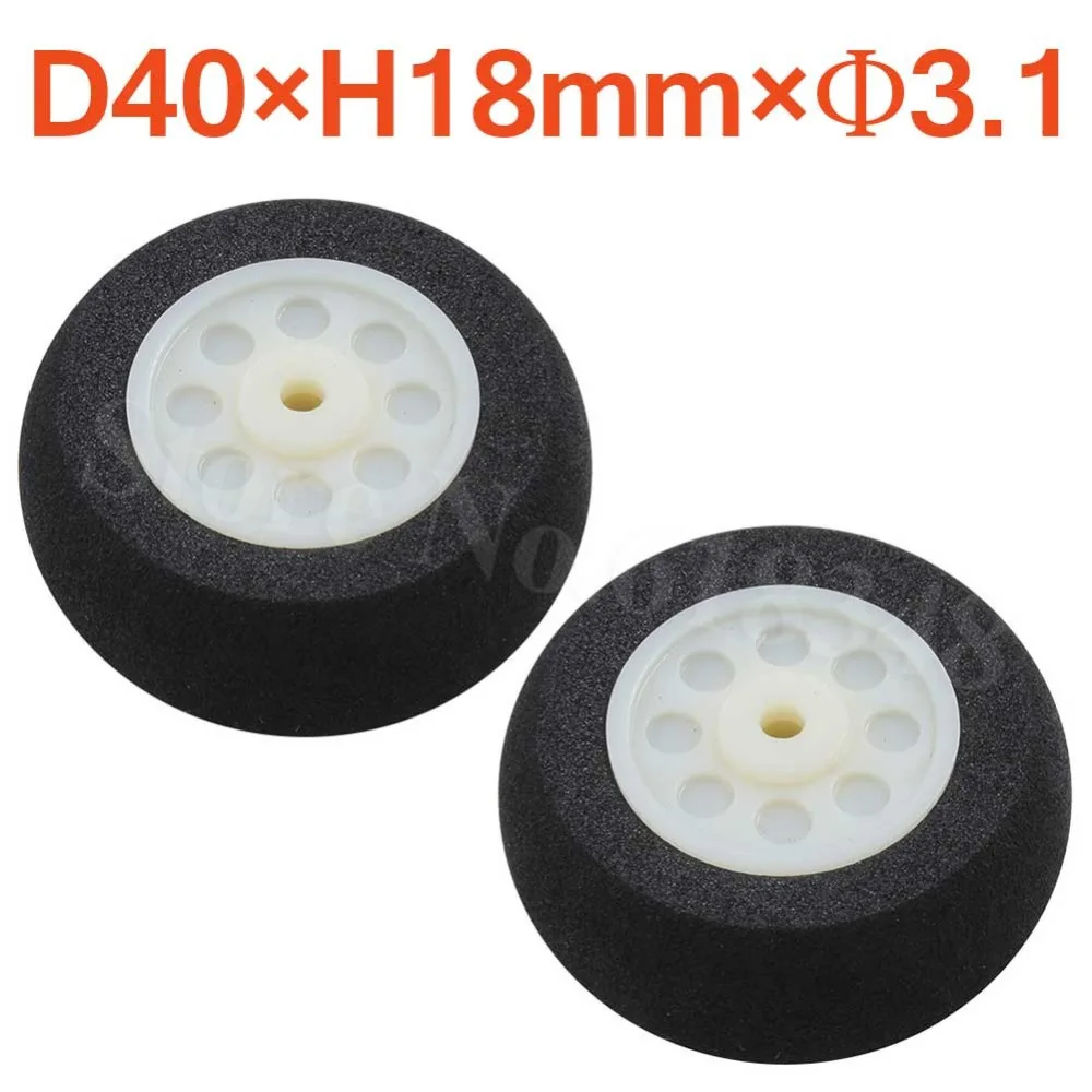 Light Foam Tail Wheels Sponge 25mm 30mm 35mm 40mm 45mm 50mm 55mm 60mm For RC Remote Control Airplane Replacement Parts