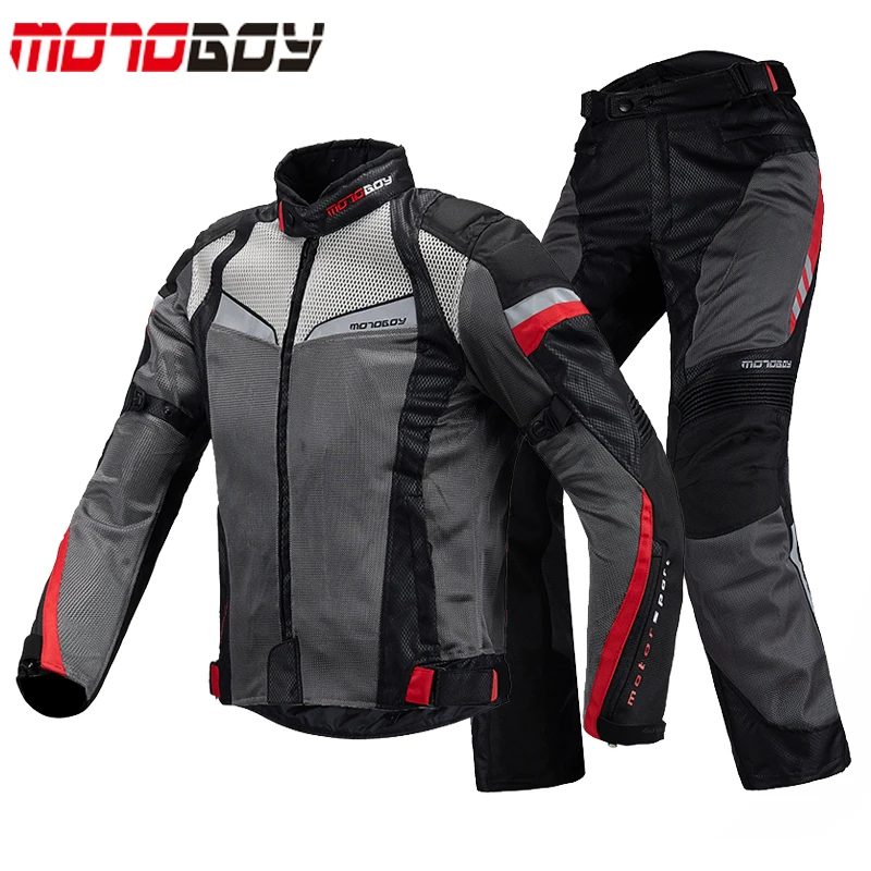 Winter Waterproof and Windproof CE Protector Armored,Padded Warm Big Size Motorcycle Pants from MOTO-BOY L, Gray