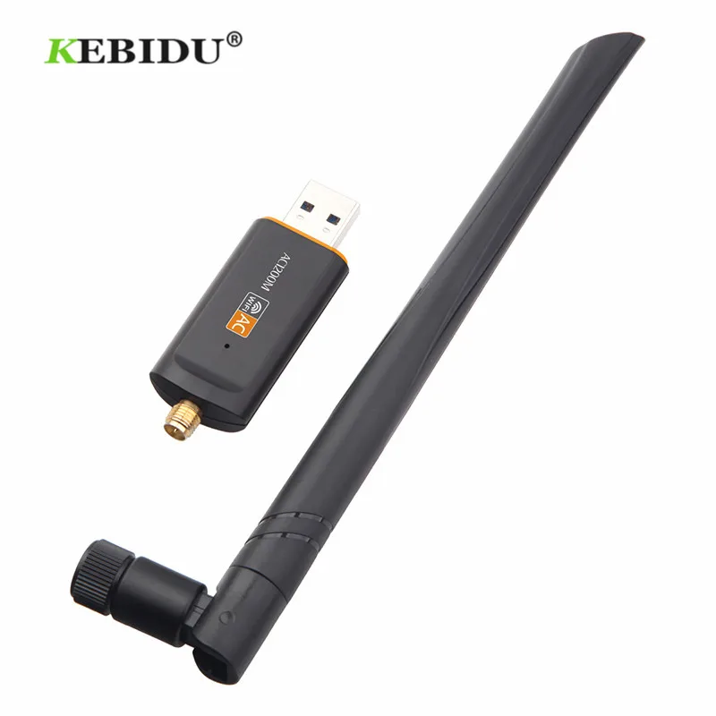 Беспроводной Wi-Fi адаптер Kebidu 1200 Мбит/с USB 3 0 два диапазона для ноутбука рабочего