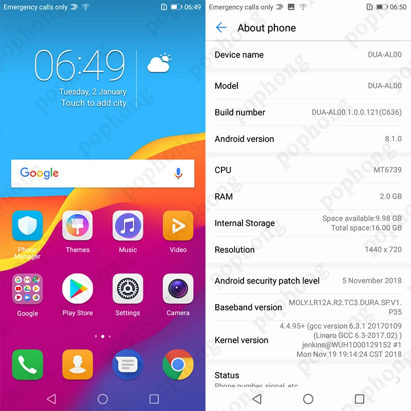 Смартфон HONOR 7 play Play телефон с глобальной прошивкой 2 Гб 32 ГБ четырехъядерный