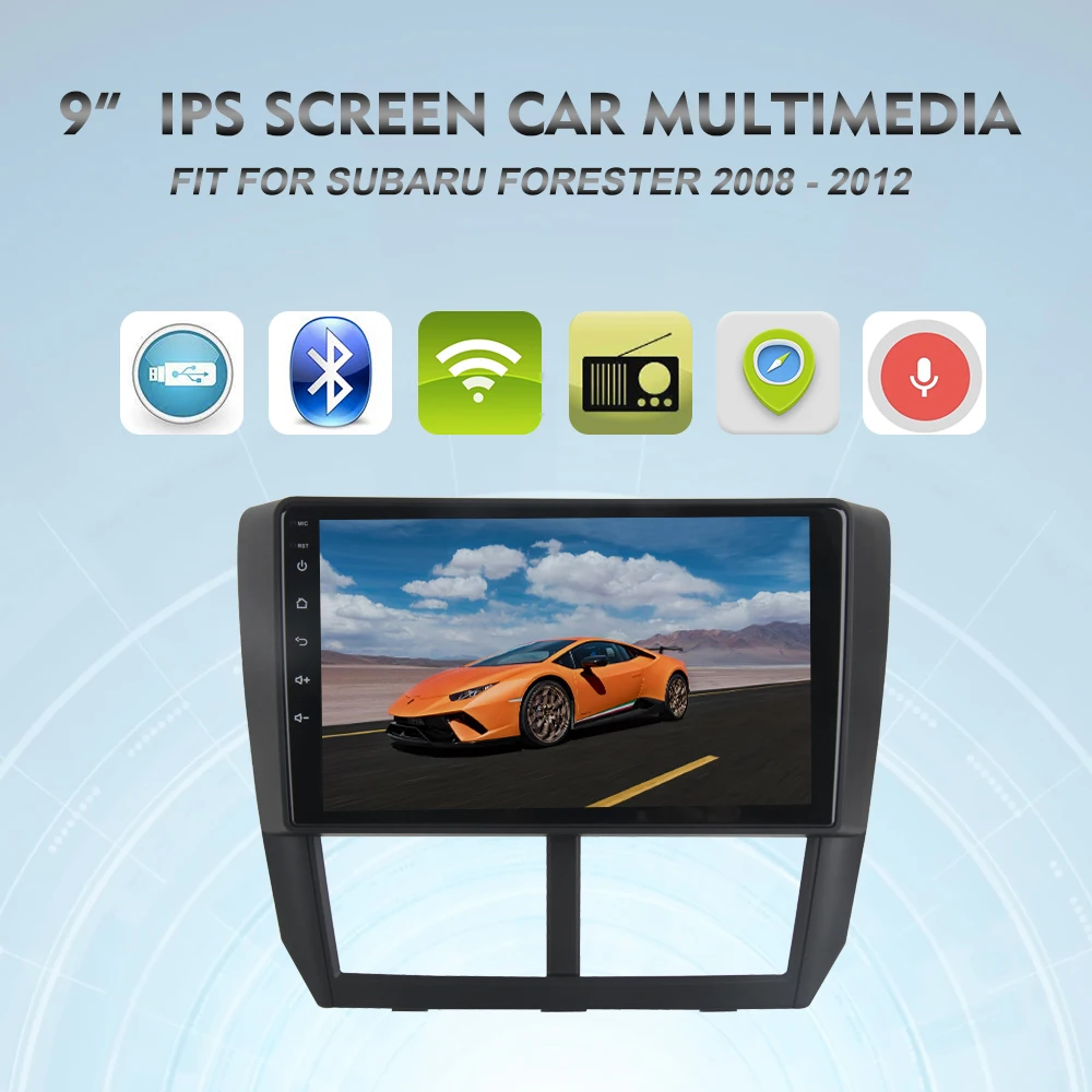 Android 9,0 1 din автомагнитола для Subaru Forester WRX Impreza Мультимедиа Навигация 2008 2009 2010 2011 2012 RDS wifi BT SWC ips